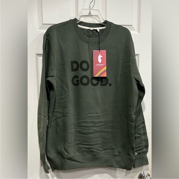 cotopaxi Other - Cotopaxi Men's Large Do Good Crew Sweatshirt Fatigue Green NWT Organic Cotton